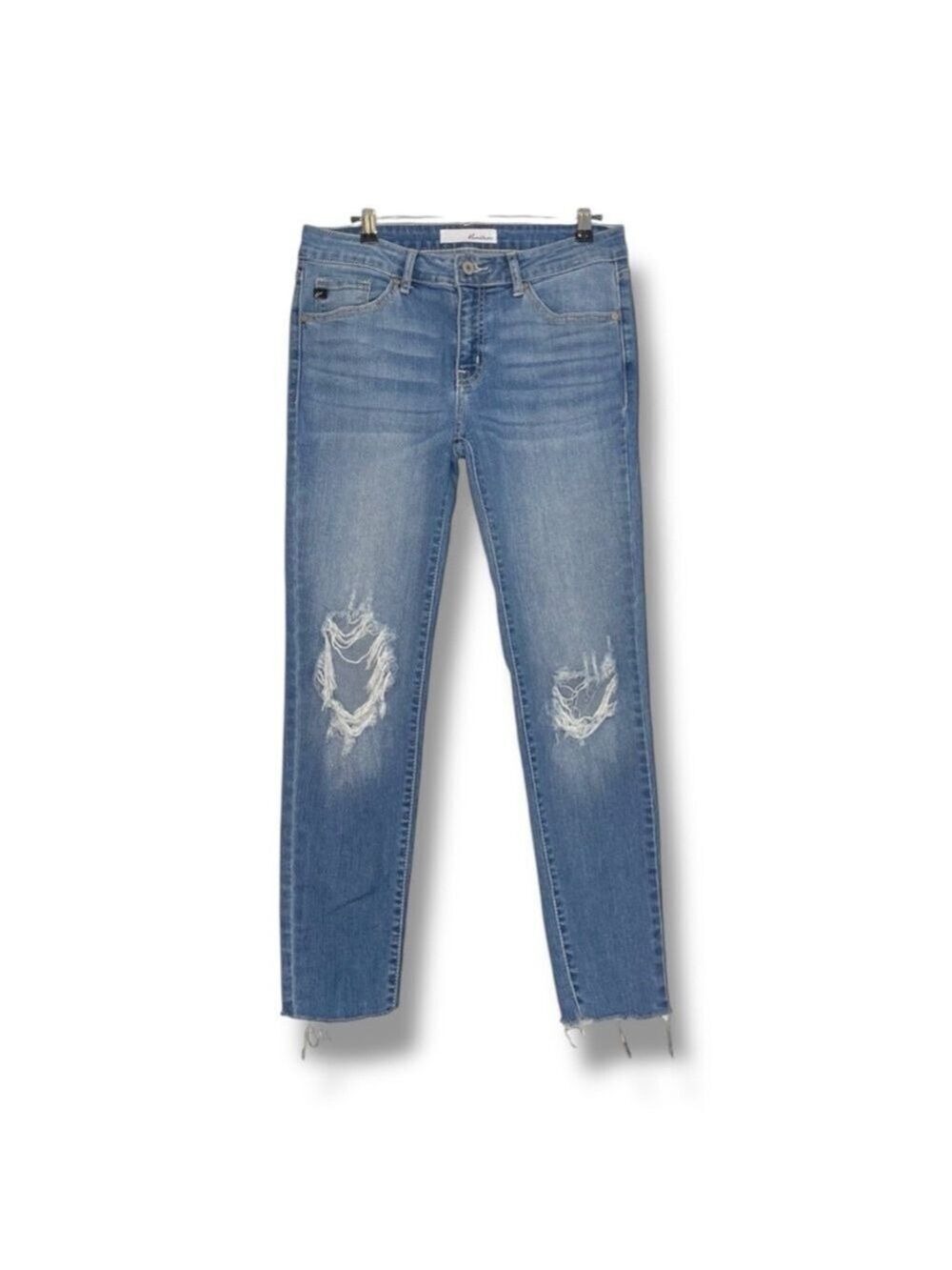 KanCan Cassandra Skinny Jeans Distressed Raw Hem Y2K Size 27